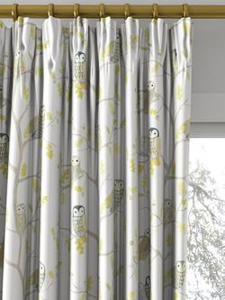 Harlequin Little Owls Made to Measure Curtains or Roman Blind, Kiwi - view 2, Kiwi