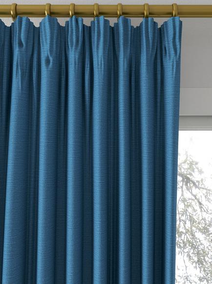 Designers Guild Pampas Made to Measure Curtains or Roman Blind, Teal - view 2, Teal