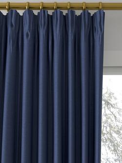 Designers Guild Madrid Made to Measure Curtains or Roman Blind, Denim - view 2, Denim