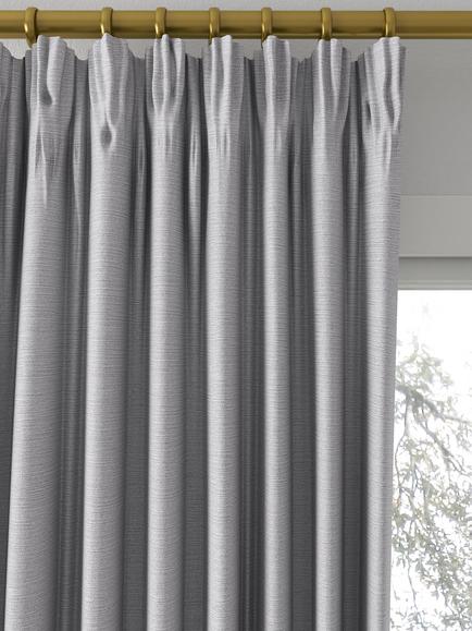 Designers Guild Pampas Made to Measure Curtains or Roman Blind, Pewter - view 2, Pewter