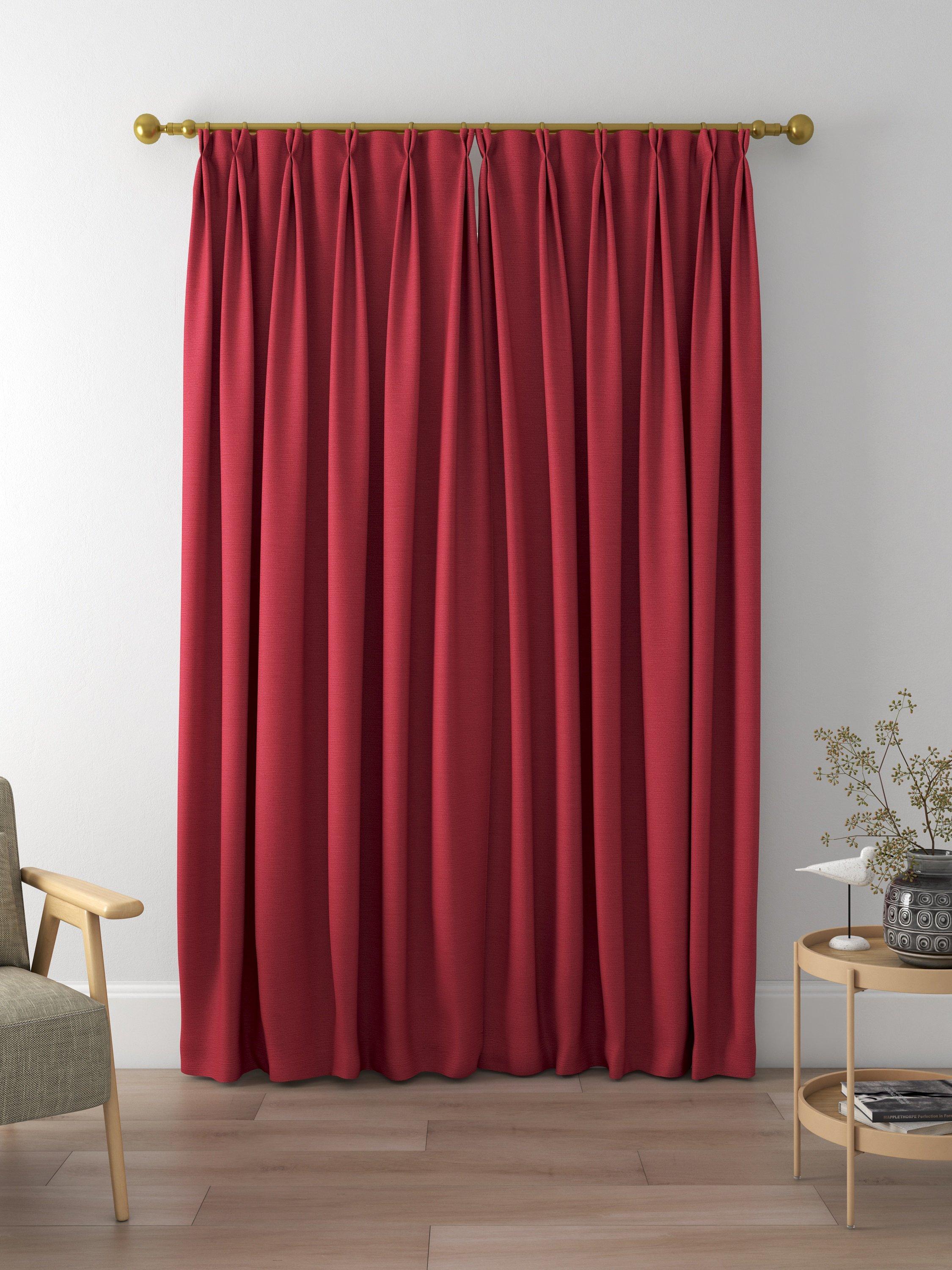 Designers Guild Pampas Made to Measure Curtains, Scarlet