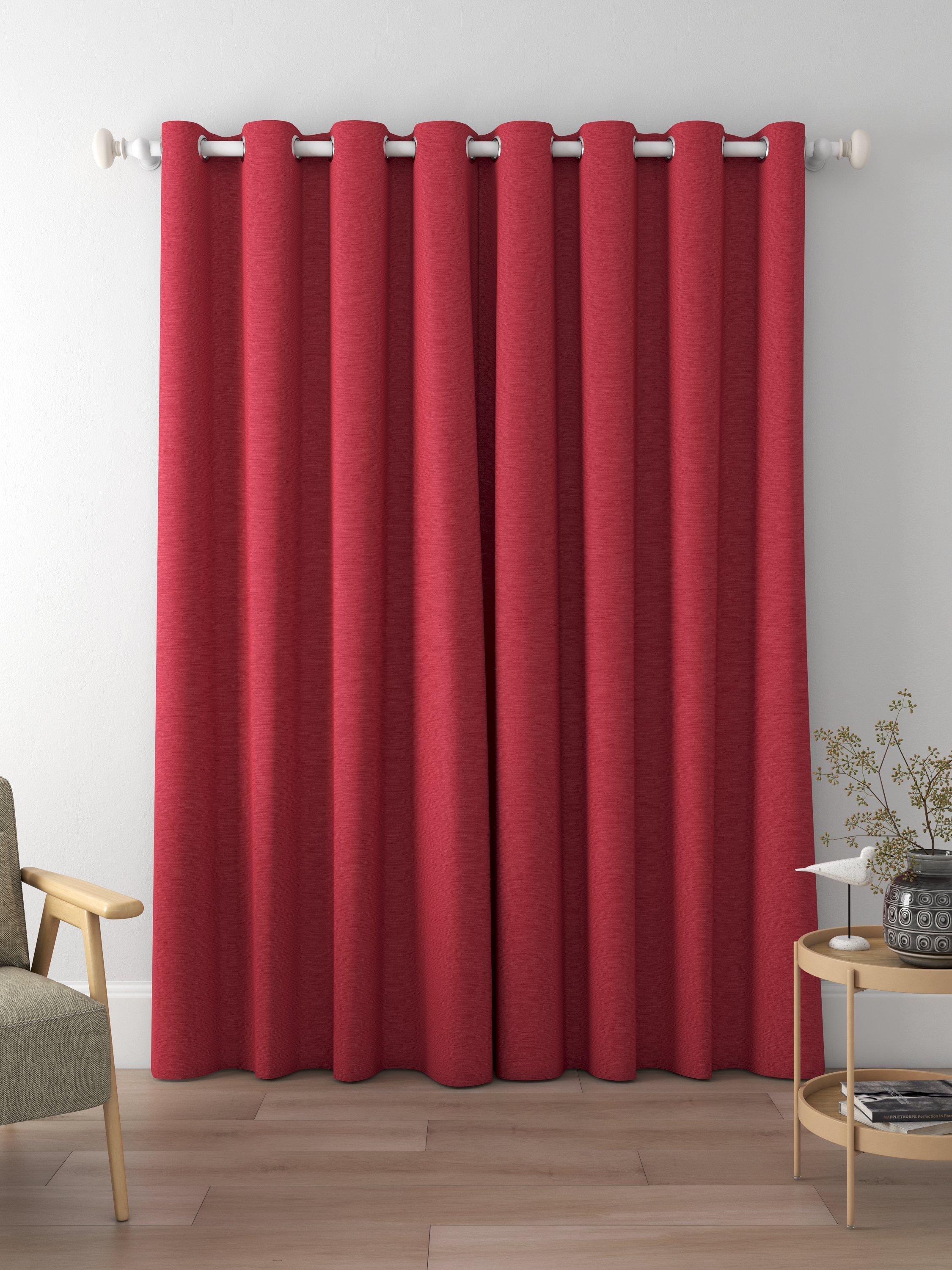 Designers Guild Pampas Made to Measure Curtains, Scarlet