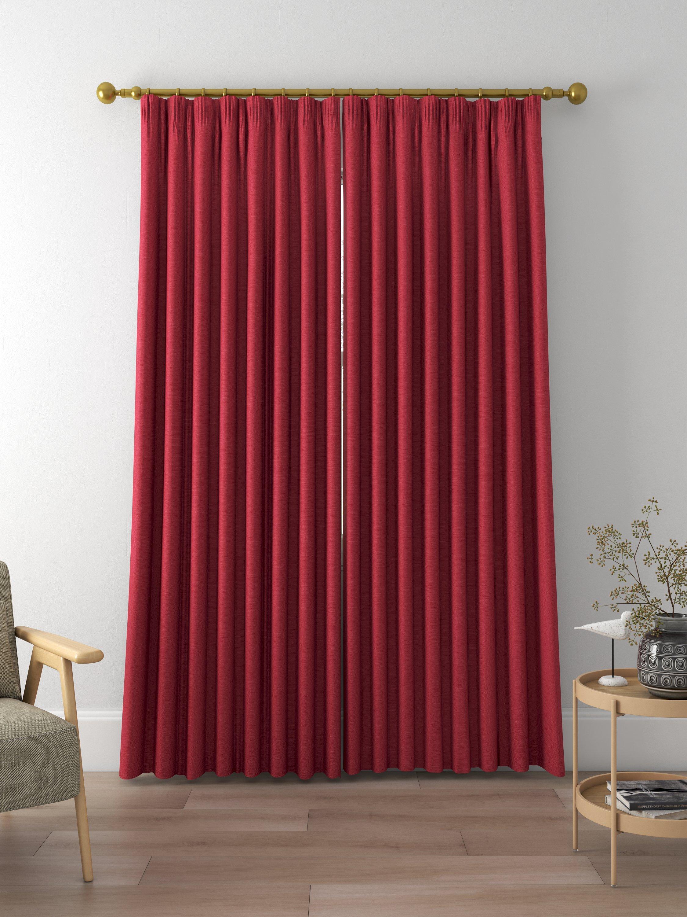 Designers Guild Pampas Made to Measure Curtains, Scarlet