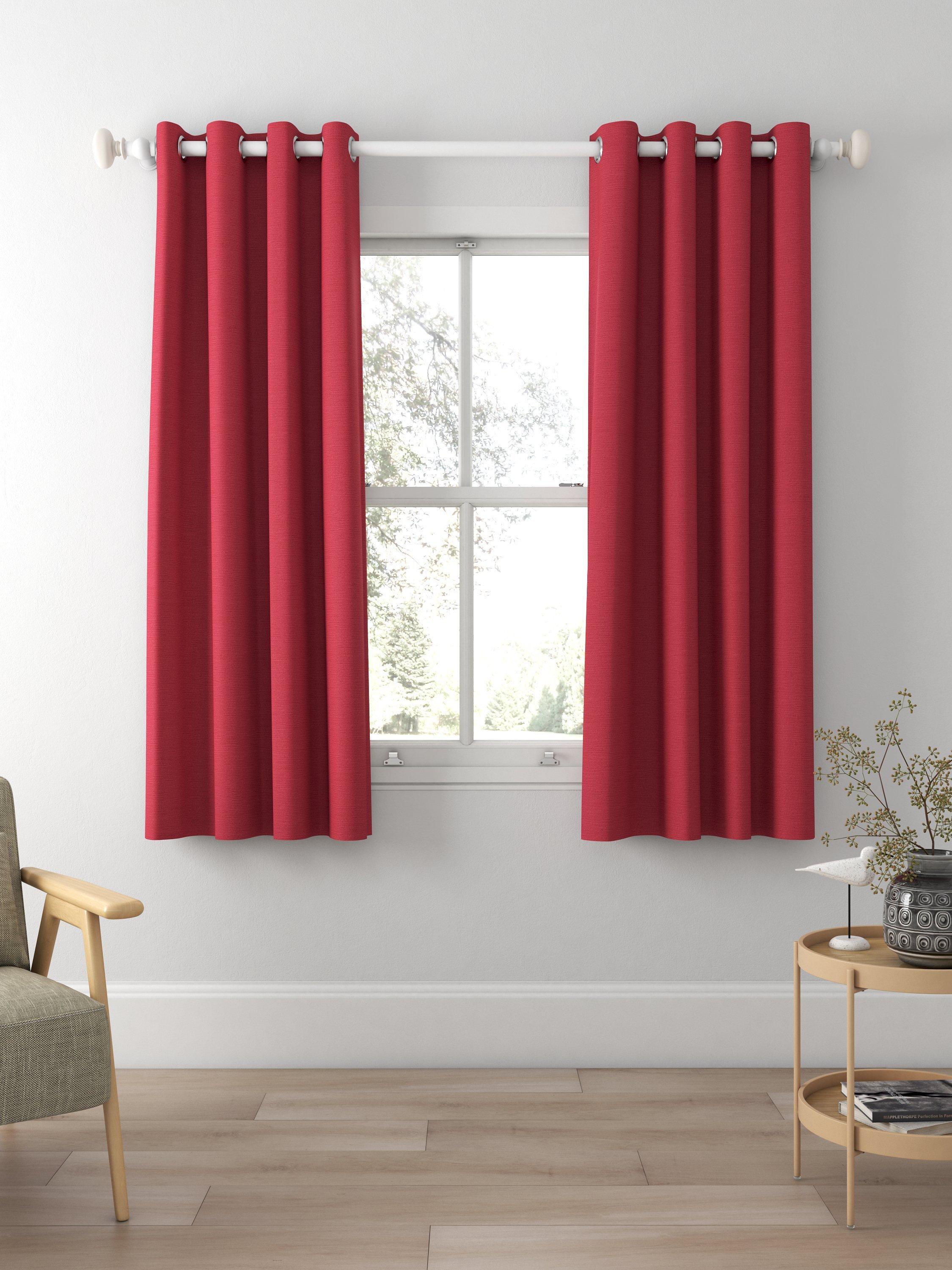 Designers Guild Pampas Made to Measure Curtains, Scarlet