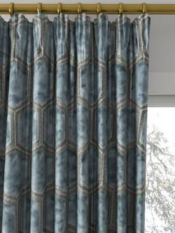 Designers Guild Manipur Made to Measure Curtains or Roman Blind, Silver - view 2, Silver