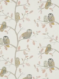Harlequin Little Owls Made to Measure Curtains or Roman Blind, Powder, Powder