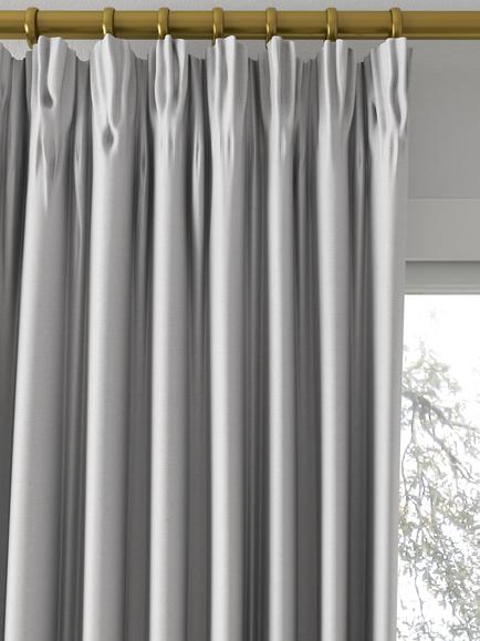 Designers Guild Madrid Made to Measure Curtains or Roman Blind, Aluminium - view 2, Aluminium