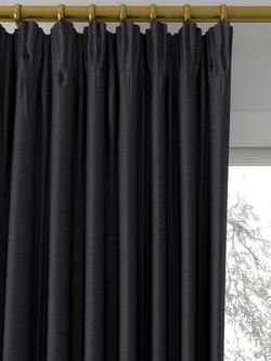 Designers Guild Madrid Made to Measure Curtains or Roman Blind, Graphite - view 2, Graphite
