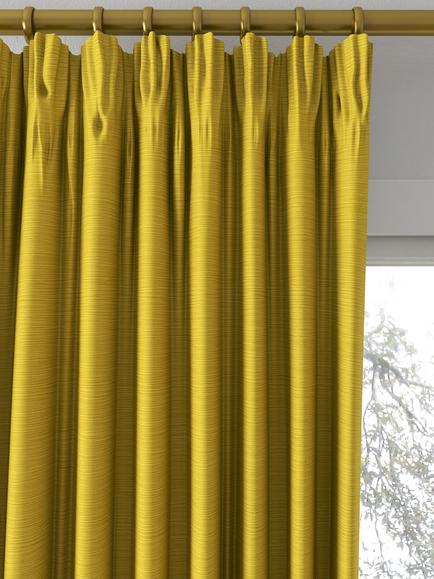 Designers Guild Pampas Made to Measure Curtains or Roman Blind, Ochre - view 2, Ochre