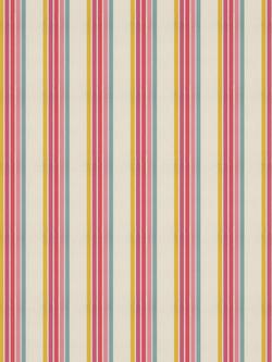 Harlequin Helter Skelter Stripe Made to Measure Curtains and Roman Blind, Cherry/Blossom, Cherry/Blossom