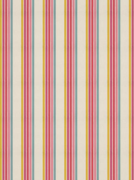 Harlequin Helter Skelter Stripe Made to Measure Curtains and Roman Blind, Cherry/Blossom, Cherry/Blossom
