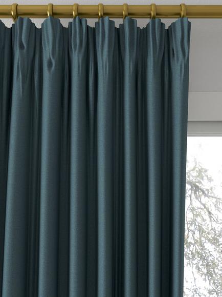 Designers Guild Madrid Made to Measure Curtains or Roman Blind, Azure - view 2, Azure