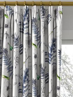 Designers Guild Acanthus Made to Measure Curtains and Roman Blind, Indigo - view 2, Indigo