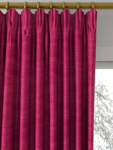Designers Guild Pampas Made to Measure Curtains or Roman Blind, Fuchsia - view 2, Fuchsia
