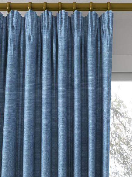 Designers Guild Pampas Made to Measure Curtains or Roman Blind, Marine - view 2, Marine