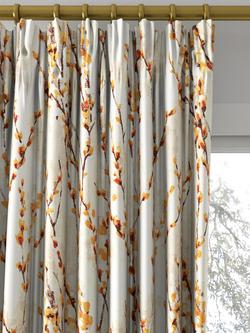 Harlequin Salice Made to Measure Curtains or Roman Blind, Tangerine - view 2, Tangerine
