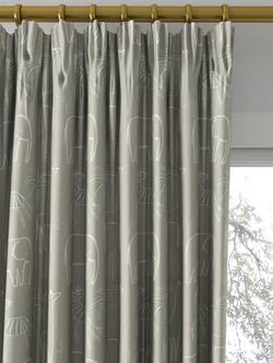 Harlequin Funky Jungle Made to Measure Curtains or Roman Blind, Stone - view 2, Stone