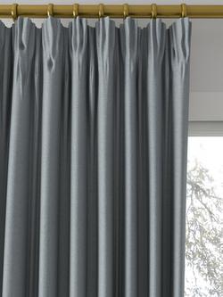 Designers Guild Madrid Made to Measure Curtains or Roman Blind, Zinc - view 2, Zinc