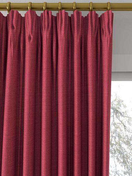 Sanderson Tuscany II Made to Measure Curtains or Roman Blind, Raspberry - view 2, Raspberry