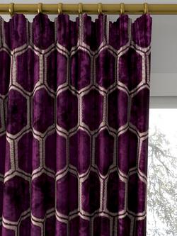 Designers Guild Manipur Made to Measure Curtains or Roman Blind, Damson - view 2, Damson
