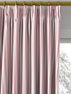 Harlequin Carnival Stripe Made to Measure Curtains or Roman Blind, Blossom - view 2, Blossom