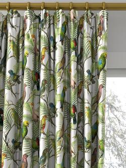 Designers Guild Parrot and Palm Made to Measure Curtains or Roman Blind, Azure - view 2, Azure