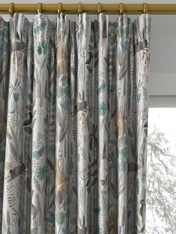 Harlequin Hide And Seek Made to Measure Curtains or Roman Blind, Linen/Duck Egg/Stone - view 2, Linen/Duck Egg/Stone