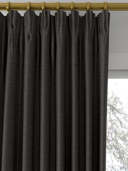Designers Guild Mirissa Made to Measure Curtains or Roman Blind, Steel - view 2, Steel