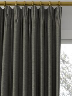 Designers Guild Mirissa Made to Measure Curtains or Roman Blind, Gunmetal - view 2, Gunmetal