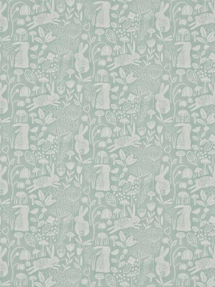 Harlequin Into The Meadow Made to Measure Curtains or Roman Blind, Duck Egg, Duck Egg