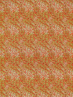 Morris & Co. Willow Boughs Made to Measure Curtains or Roman Blind, Tomato/Olive, Tomato/Olive