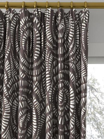 Harlequin Fractal Made to Measure Curtains or Roman Blind, Charcoal - view 2, Charcoal