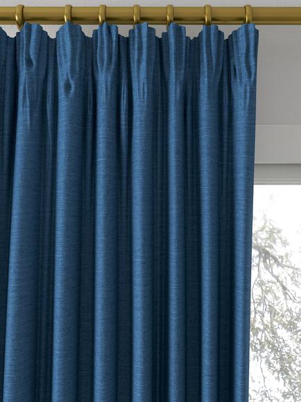 Designers Guild Mirissa Made to Measure Curtains or Roman Blind, Turquoise - view 2, Turquoise