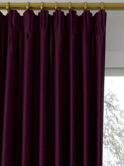 Designers Guild Mirissa Made to Measure Curtains or Roman Blind, Berry - view 2, Berry