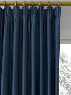 Designers Guild Mirissa Made to Measure Curtains or Roman Blind, Denim - view 2, Denim
