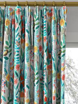 Harlequin Hide And Seek Made to Measure Curtains or Roman Blind, Poppy/Marine/Ochre - view 2, Poppy/Marine/Ochre