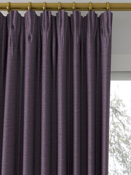 Designers Guild Mirissa Made to Measure Curtains or Roman Blind, Heather - view 2, Heather
