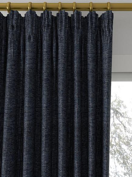 Designers Guild Porto Made to Measure Curtains or Roman Blind, Navy - view 2, Navy