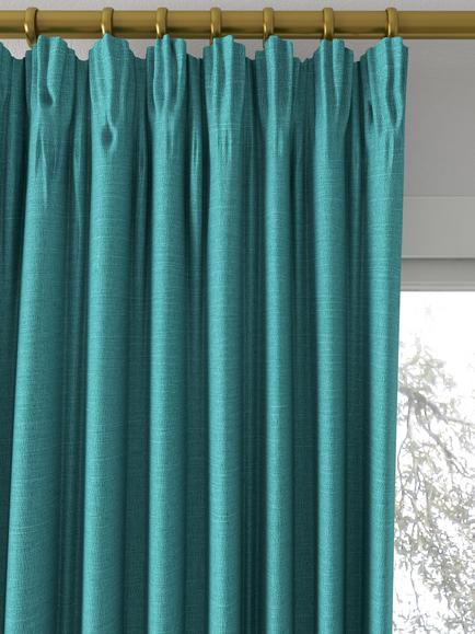 Designers Guild Mirissa Made to Measure Curtains or Roman Blind, Ocean - view 2, Ocean