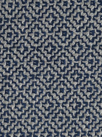 Sanderson Linden Made to Measure Curtains or Roman Blind, Indigo, Indigo