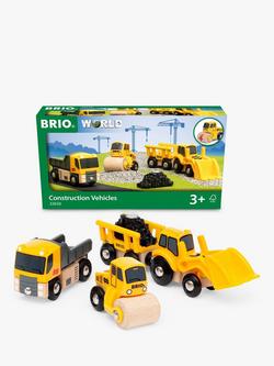 BRIO World Wooden Construction Vehicles, 