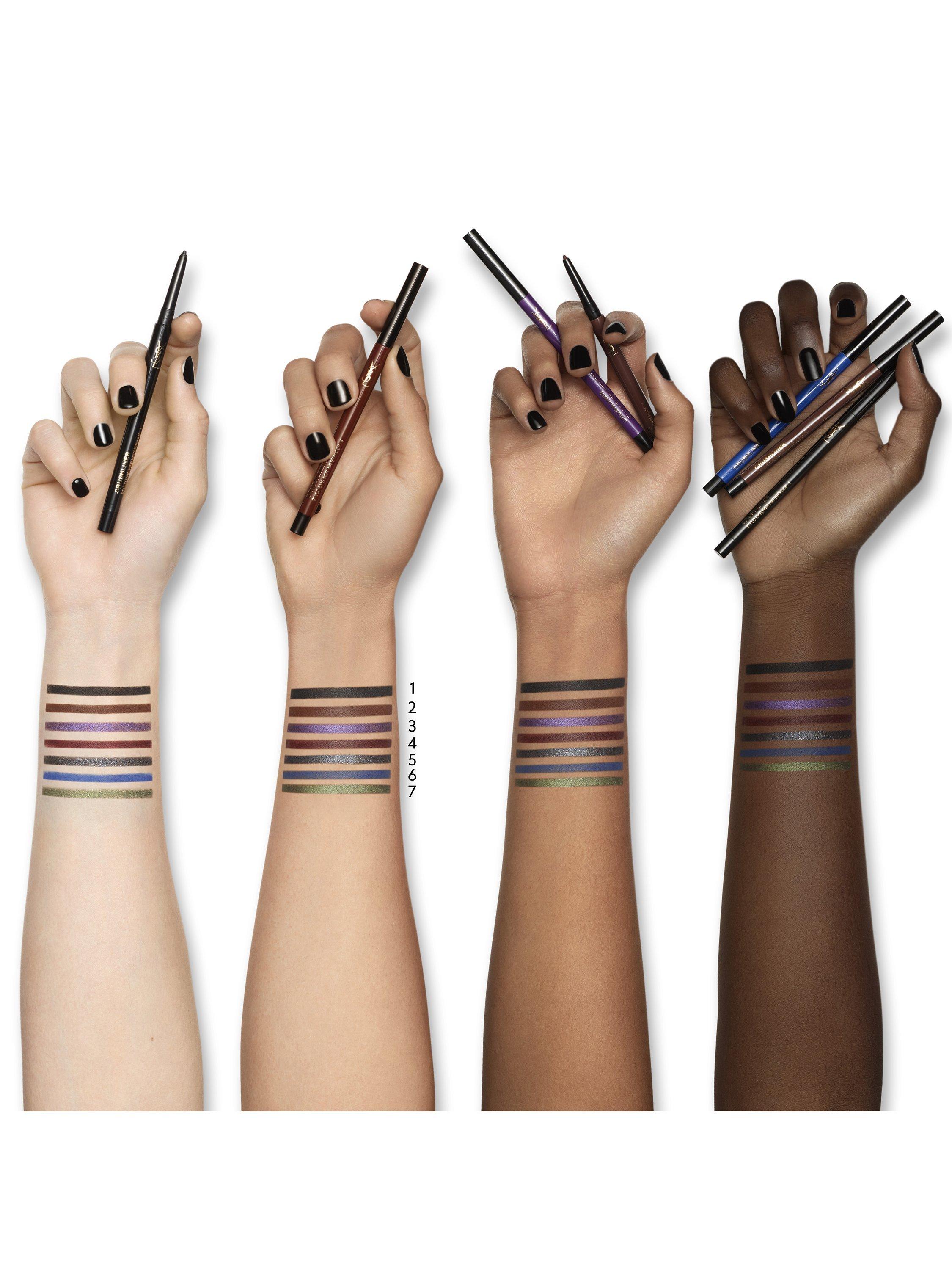 Product image 3 of 6, which shows Yves Saint Laurent Crushliner Waterproof Gel Eyeliner Pencil, 4 Bordeaux Audacieux