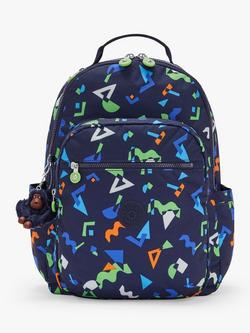 Kipling Seoul Backpack, Geo Mix Dark, Geo Mix Dark