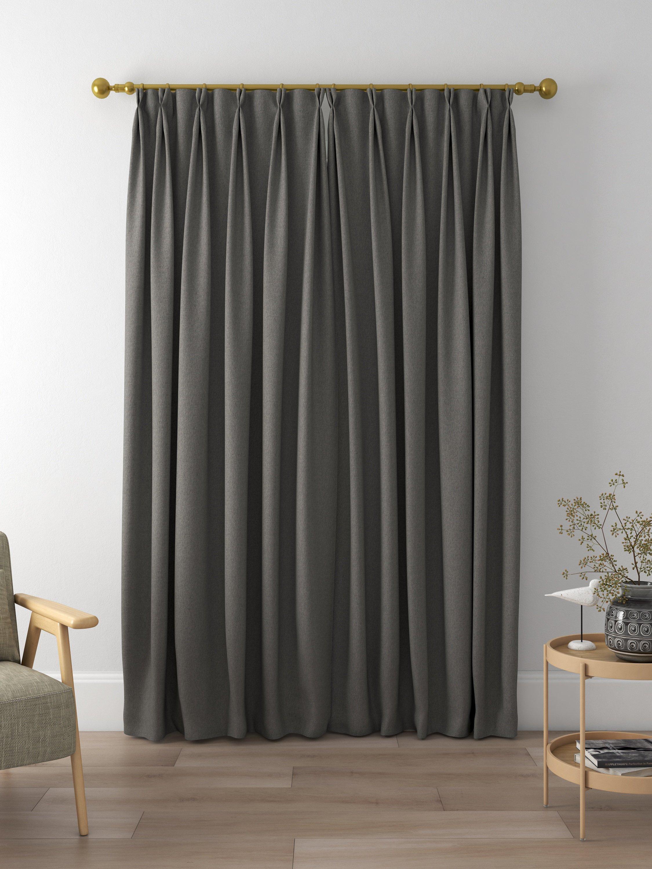 Designers Guild Brera Lino Made to Measure Curtains, Granite
