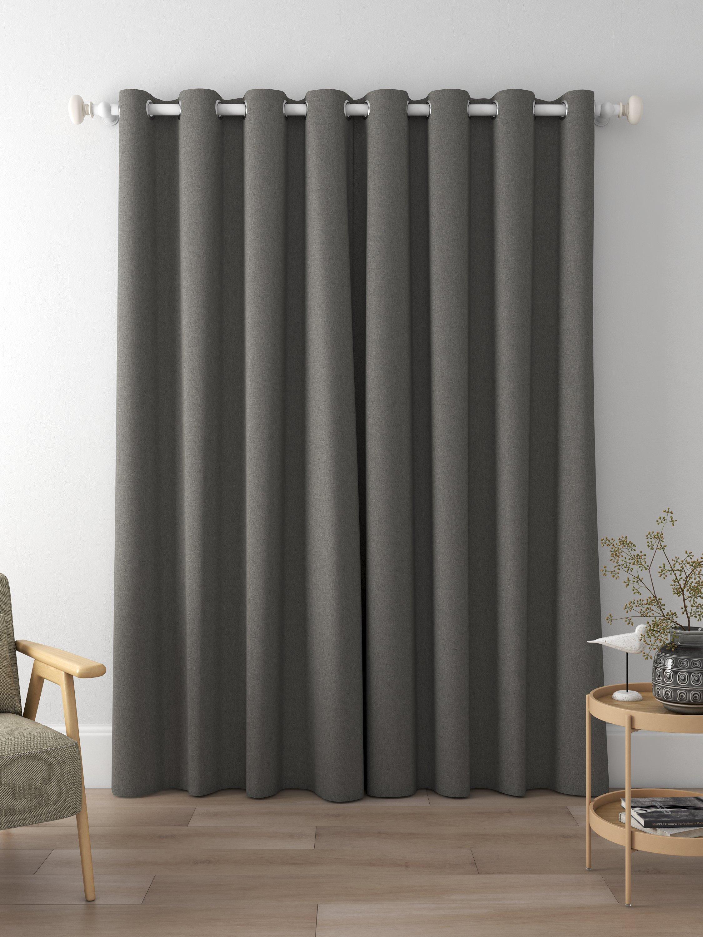 Designers Guild Brera Lino Made to Measure Curtains, Granite