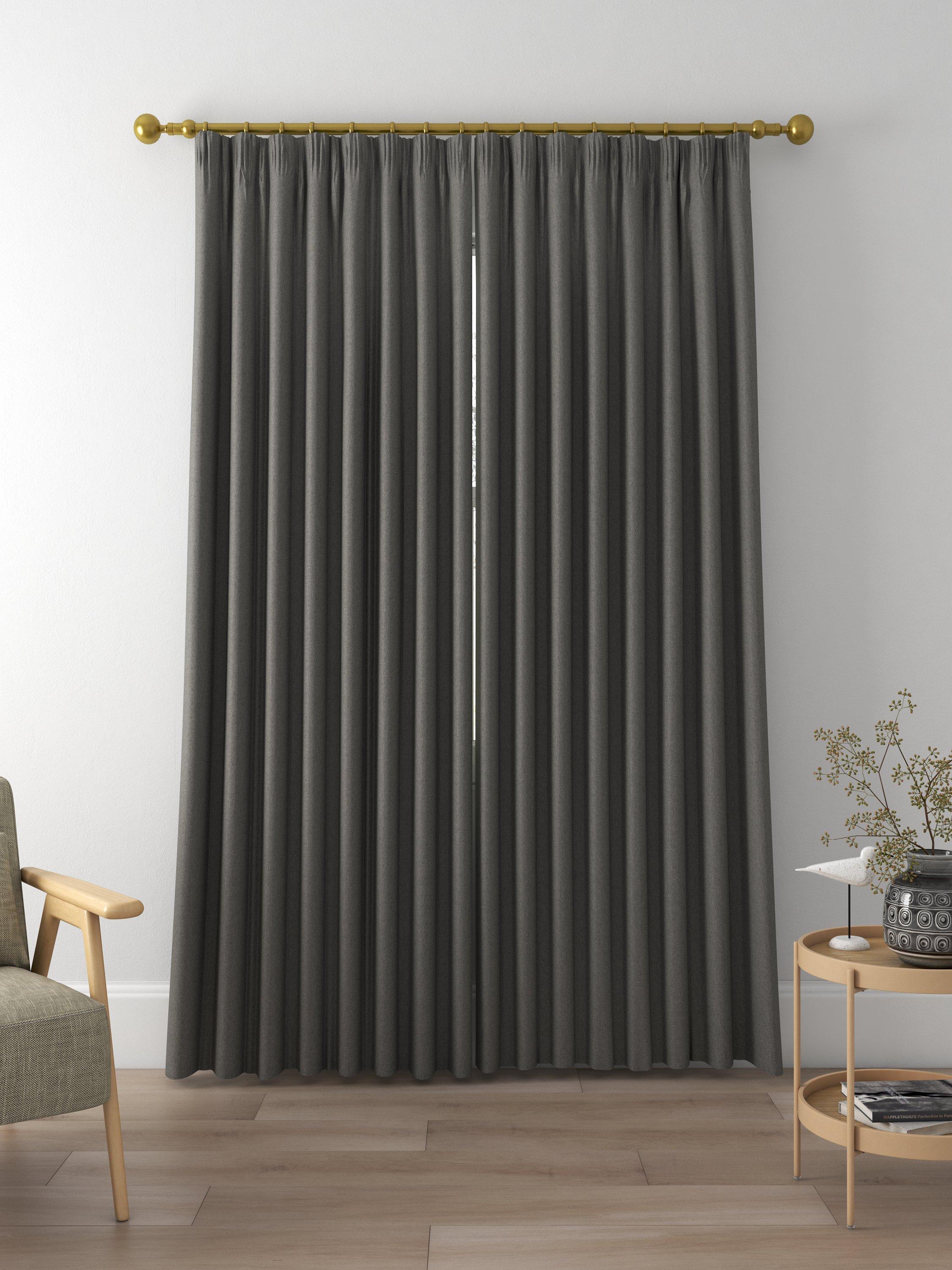 Designers Guild Brera Lino Made to Measure Curtains, Granite