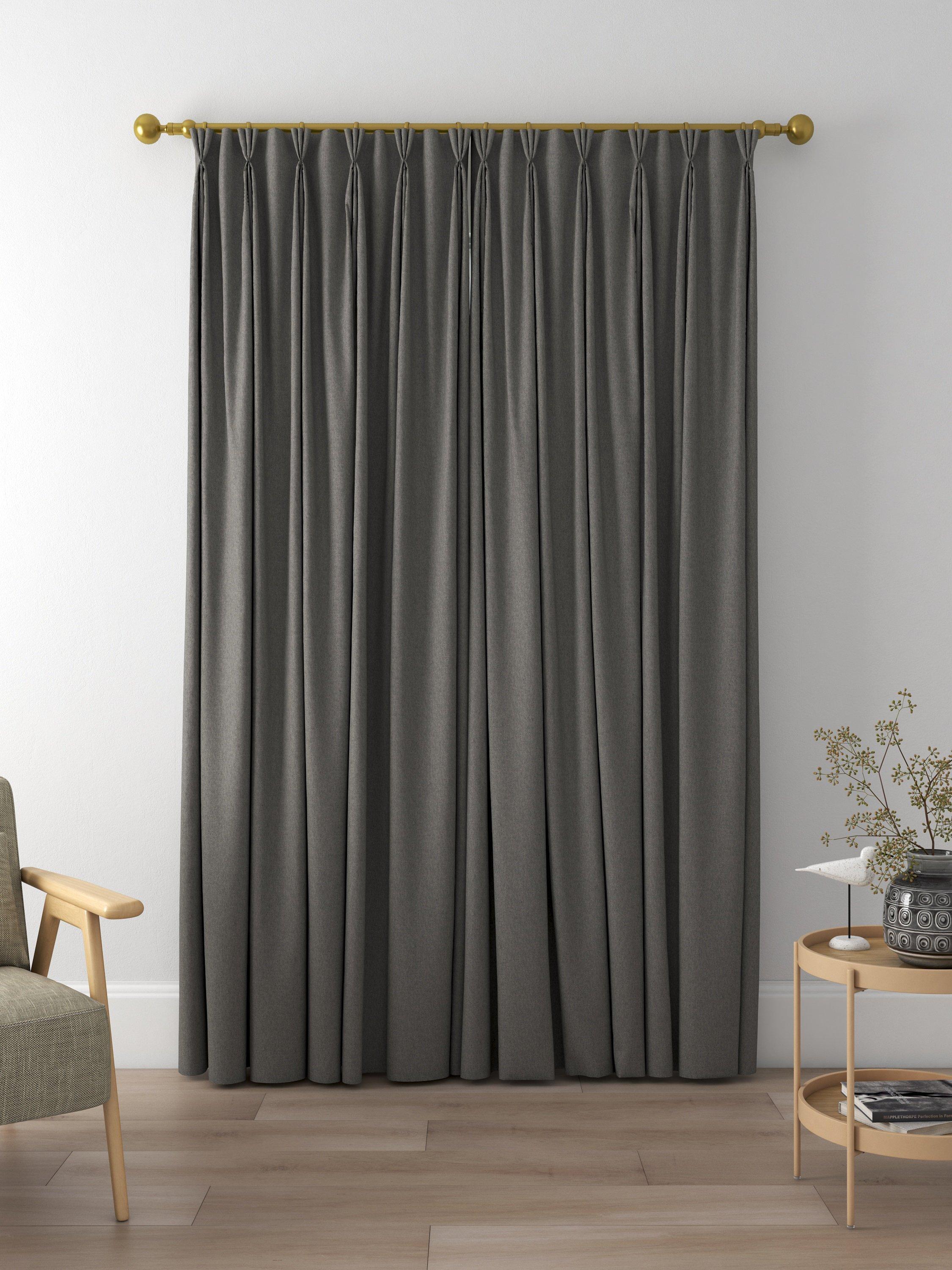Designers Guild Brera Lino Made to Measure Curtains, Granite