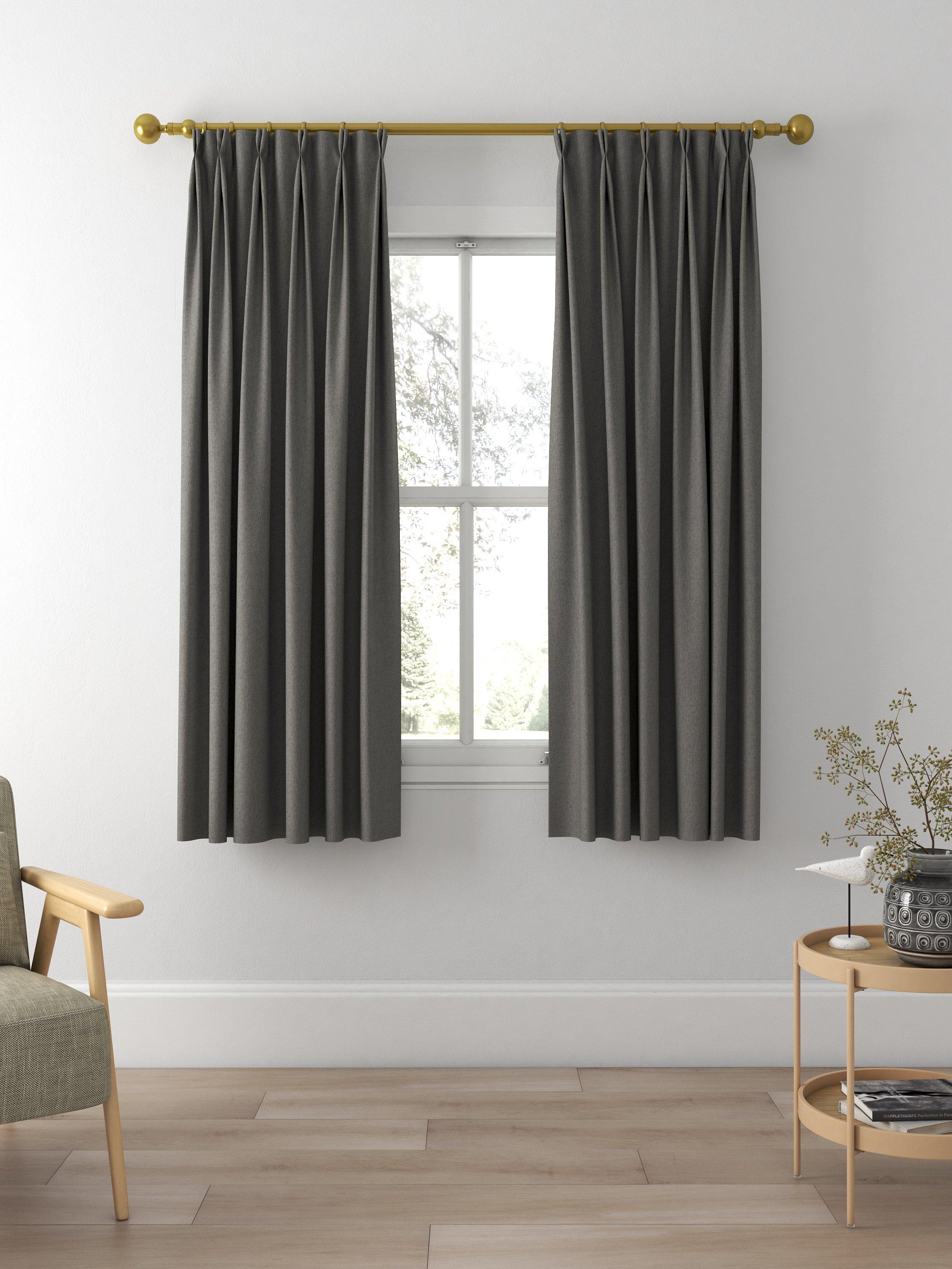 Designers Guild Brera Lino Made to Measure Curtains, Granite