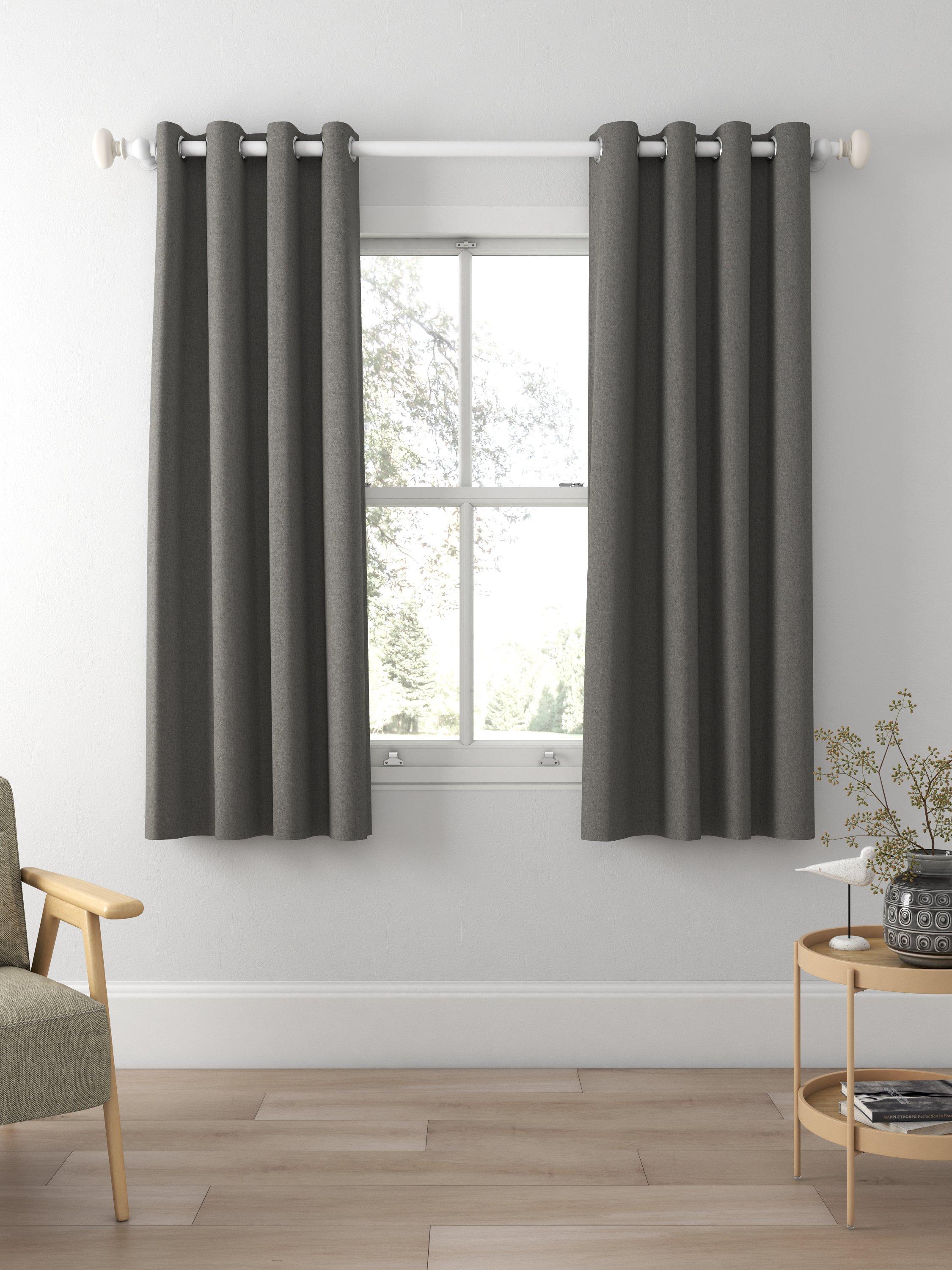 Designers Guild Brera Lino Made to Measure Curtains, Granite