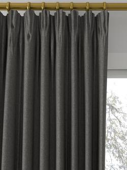 Designers Guild Brera Lino Made to Measure Curtains or Roman Blind, Granite - view 2, Granite